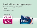 mea - meine apotheke - Zovirax Duo 50 mg/g / 10 mg/g Angebot im Prospekt Zovirax Duo 50 mg/g / 10 mg/g bei mea - meine apotheke im Prospekt "" für 9,95 €