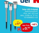 Aktuelles Solar-LED-Erdspieß Angebot bei ROLLER in Köln ab 0,99 €