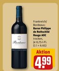 Rouge AOC im Angebot bei REWE in Nürnberg Rouge AOC Angebote von Baron Philippe de Rothschild bei REWE Nürnberg für 4,99 €