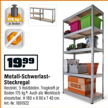 Metall-Schwerlast-Steckregal bei OBI in Hückelhoven Metall-Schwerlast-Steckregal im Angebot bei OBI Hückelhoven für 19,99 €