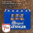 Aktuelles OeTea Eistee Pfirsich Angebot bei GLOBUS in Koblenz ab 7,99 €