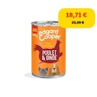Edgard & Cooper Boîte Chien Adulte Dinde & Poulet 6x400 g - Edgard & Cooper en promo chez Maxi Zoo Edgard & Cooper Boîte Chien Adulte Dinde & Poulet 6x400 g - Edgard & Cooper dans le catalogue Maxi Zoo