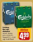 Beer oder alkoholfrei im Angebot bei REWE in Mosbach Beer oder alkoholfrei Angebote von Carlsberg bei REWE Mosbach für 4,99 €