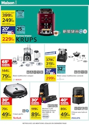 Prix et réduction Friteuse dans le prospectus Carrefour en cours Offre Friteuse dans le catalogue Carrefour du moment à la page 46