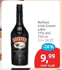 Irish Cream Likör von Baileys für 9,99 € bei budni im Angebot Irish Cream Likör von Baileys im aktuellen budni Prospekt