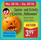 ALDI Nord Recklinghausen - Speise- und Schnitzkürbis „Halloween“ Angebot im Prospekt Speise- und Schnitzkürbis „Halloween“ bei ALDI Nord im Recklinghausen Prospekt für 3,99 €
