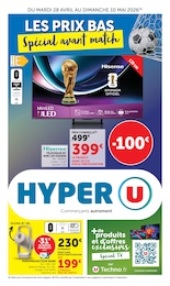 Prospectus Supermarchés de Hyper U à La Barre-de-Monts: "LES PRIX BAS Spécial avant match", 20 pages, 28/04/2026 - 10/05/2026