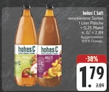 Aktuelle Hohes C Angebote bei E center in Würzburg Aktuelles hohes C Saft Milder Apfel Angebot bei E center in Würzburg ab 1,79 €