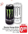Aktuelles Monster Energy-Drink Angebot bei EDEKA in Singen (Hohentwiel) ab 0,89 €