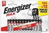 Lot de 12 piles alcalines max - Energizer - Super U à Saint-Nazaire Lot de 12 piles alcalines max - Energizer en promo chez Super U Saint-Nazaire à 5,93 €