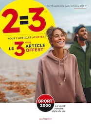 Prospectus Magasins de Sport de Sport 2000 à Lux: "2=3 POUR 2 ARTICLES ACHETÉS", 2 pages, 29/09/2025 - 12/10/2025