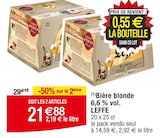 Bière blonde - LEFFE en promo chez Cora Villeneuve-d'Ascq à 21,88 €