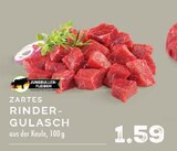 Rinder-Gulasch im Angebot bei EDEKA in Dinslaken Rinder-Gulasch Angebote von JUNGBULLEN-FLEISCH bei EDEKA Dinslaken für 1,59 €