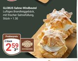 Aktuelle Sahne Angebote bei GLOBUS in Bochum Aktuelles Sahne-Windbeutel Angebot bei GLOBUS in Bochum ab 2,59 €