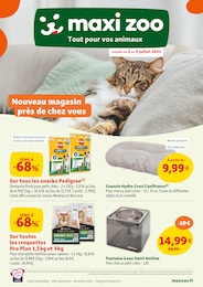 Prospectus Maxi Zoo à Montreuil-l'Argillé, "Nouveau magasin prés de chez vous", 12 pages, 02/07/2025 - 09/07/2025