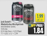 Jack Daniel's Alkoholisches Mischgetränk im Angebot bei diska in Gera Jack Daniel's Alkoholisches Mischgetränk Angebote von Jack Daniel's bei diska Gera für 1,84 €