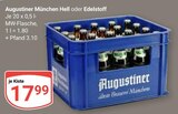 München Hell im Angebot bei GLOBUS in Mannheim München Hell Angebote von Augustiner bei GLOBUS Mannheim für 17,99 €