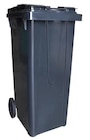 Poubelle anthracite  extérieure 120 L en promo chez Brico Dépôt Asnières-sur-Seine à 41,90 €