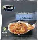 Coquilles Saint-Jacques à la Bretonne Surgelées - Mareval - Intermarché Super à Montpellier Coquilles Saint-Jacques à la Bretonne Surgelées - Mareval en promo chez Intermarché Super Montpellier à 3,49 €