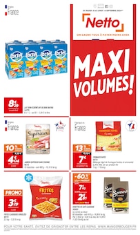 Prospectus Netto de la semaine "MAXI VOLUMES !" avec 1 pages, valide du 03/09/2024 au 16/09/2024 pour Estancarbon et alentours