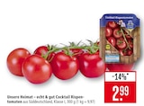 Cocktail-Rispentomaten im Angebot bei Marktkauf in Heilbronn Cocktail-Rispentomaten Angebote von Unsere Heimat bei Marktkauf Heilbronn für 2,99 €