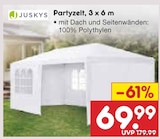 Partyzelt, 3 x 6 m Angebote von Juskys bei Netto Marken-Discount Rüsselsheim für 69,99 €
