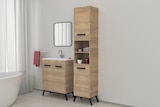 Meuble sous vasque effet bois "ladoga" en promo à 90,00 € chez Brico Dépôt Meuble sous vasque effet bois "ladoga" dans le catalogue Brico Dépôt
