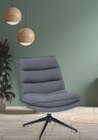 Fauteuil pivotant Harper gris en promo chez Maxi Bazar Villeurbanne à 129,99 €