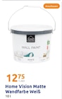 Matte Wandfarbe Weiß Angebote von Home Vision bei Action Brühl für 12,75 €