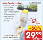 Akku-Fensterreiniger von CLEANmaxx für 29,99 € bei Netto Marken-Discount im Angebot Akku-Fensterreiniger von CLEANmaxx im aktuellen Netto Marken-Discount Prospekt