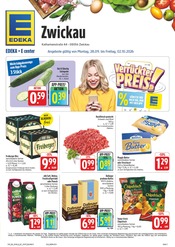 Butter im EDEKA Prospekt in Zwickau Aktueller EDEKA Prospekt mit Butter, "Wir lieben Lebensmittel!", Seite 1