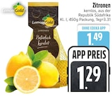 Zitronen im EDEKA Prospekt Zitronen von LemonGold im aktuellen EDEKA Prospekt für 1,29 €