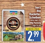 Bio Raclette-Scheiben von herz im aktuellen EDEKA Prospekt für 2,99 €