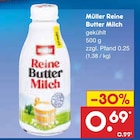 Reine Butter Milch im Netto Marken-Discount Prospekt Reine Butter Milch von Müller im aktuellen Netto Marken-Discount Prospekt für 0,69 €