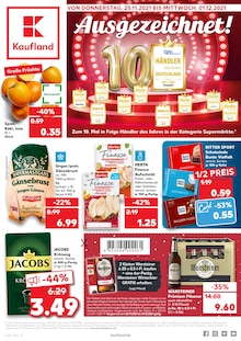 Kaufland Prospekt für Hainichen, Sachs mit 48 Seiten Kaufland Prospekt für Hainichen, Sachs: Ausgezeichnet!, 48 Seiten, 25.11.2021 - 01.12.2021
