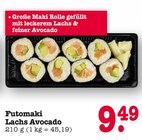 Futomaki Lachs Avocado im Angebot bei E center in Frankfurt Futomaki Lachs Avocado Angebote bei E center Frankfurt für 9,49 €