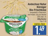 Körniger Bio-Frischkäse von Andechser Natur im aktuellen EDEKA Prospekt für 1,49 €