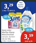 Spee oder Weißer Riese Waschmittel bei budni im Prospekt "" für 3,29 €