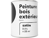 Peinture extérieur bois 2,5 L satin blanc glycero en promo chez Brico Dépôt Meudon à 15,90 €