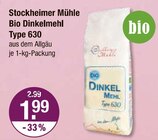 Aktuelles Bio Dinkelmehl Type 630 Angebot bei V-Markt in München ab 1,99 €