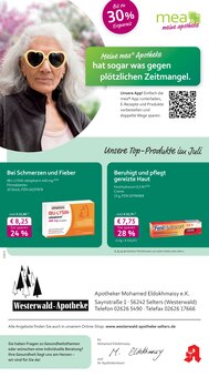 mea - meine apotheke Prospekt Unsere Juli-Angebote mit 4 Seiten