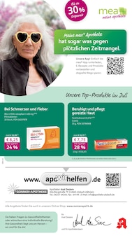 Aktueller mea - meine apotheke Prospekt "Unsere Juli-Angebote" Seite 1 von 4 Seiten
