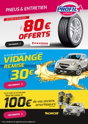 Catalogue Garages & Automobile Profil Plus en cours à Civrac-de-Blaye et alentours, "PNEUS & ENTRETIEN", 1 page, 20/05/2024 - 09/06/2024