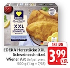 Aktuelles Herzstücke XXL Schweineschnitzel Wiener Art Angebot bei EDEKA in Heilbronn ab 3,99 €