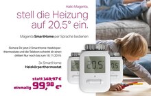 A-Team Mobilfunk-Concept GmbH Wesseling - Magenta SmartHome Heizkörperthermostat Magenta SmartHome Heizkörperthermostat Angebot bei A-Team Mobilfunk-Concept GmbH Wesseling im Prospekt "iPhone 11 Pro im besten Netz - Einzigartig zusammen"