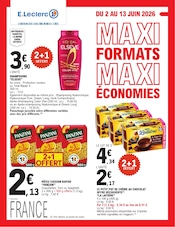 Catalogue E.Leclerc à Casteljaloux cette semaine, valable du 02/06/2026 au 13/06/2026 Prospectus E.Leclerc à Casteljaloux, "MAXI FORMATS MAXI ÉCONOMIES", 48 pages de promos valables du 02/06/2026 au 13/06/2026