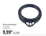 Sicherheitskabel für 11,89 € bei METRO im Angebot Sicherheitskabel im aktuellen METRO Prospekt