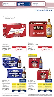 Erdinger im aktuellen METRO Prospekt (Freiburg (Breisgau)) Erdinger im METRO Prospekt "Wochenangebote Getränke & Snacks" mit 51 Seiten (Freiburg (Breisgau))