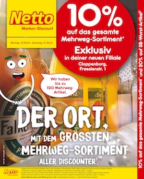 Netto Marken-Discount Prospekt für Cloppenburg mit 4 Seiten