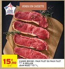 Viande Bovine Faux Filet - JEAN ROZÉ - Intermarché Super à Béziers Viande Bovine Faux Filet - JEAN ROZÉ en promo chez Intermarché Super Béziers à 15,90 €